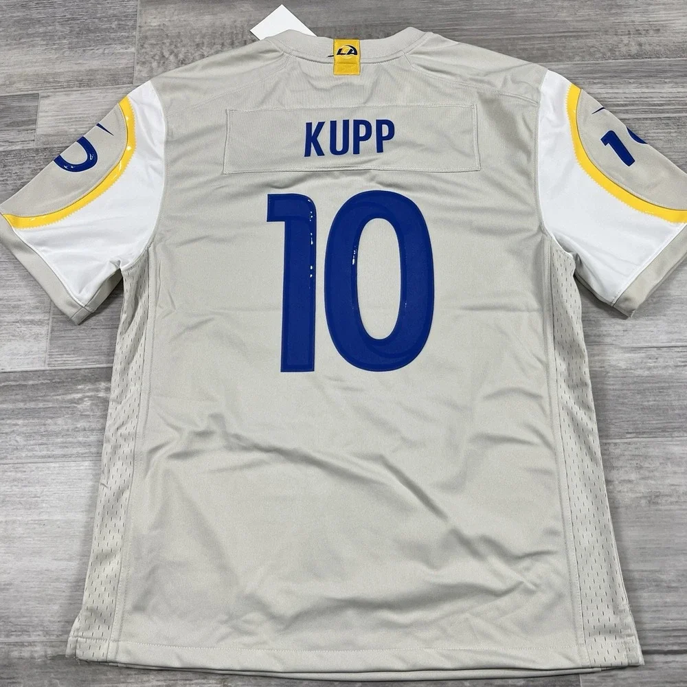 Nike Cooper Kupp #10‎ Los Angeles Rams Cream Game Team Jersey Youth XL (18/20)